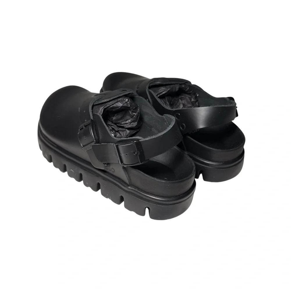 Birkenstock Tokio Papillio Chunky Leather - Black - Picture 11 of 16
